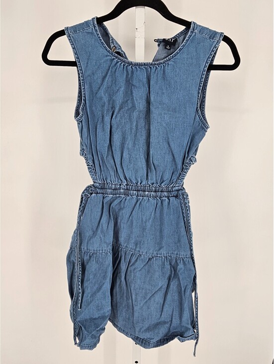GAP Dresses & Skirts - Gap Womens Sz S Denim Side-Tie Cutout Mini Dress Blue Jean Sleeveless